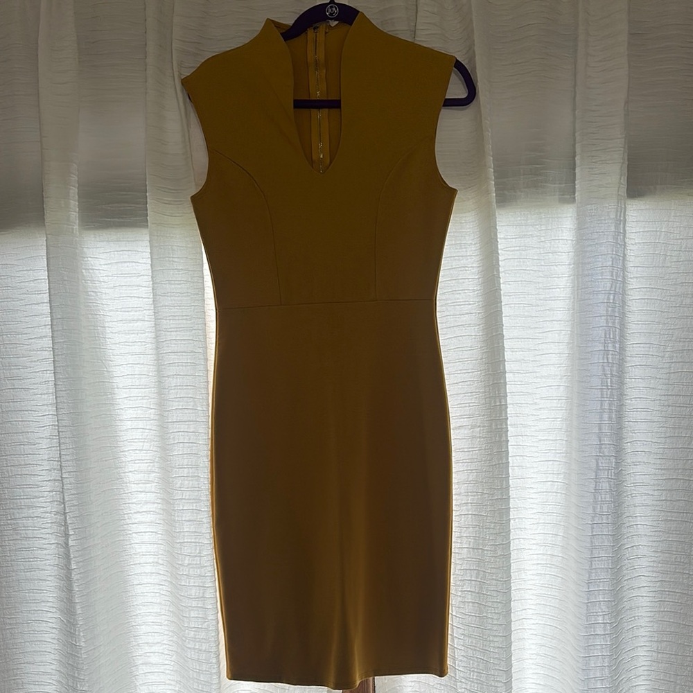 Causal or Elegant Mustard Yellow Dress - Dress up or Down - never worn
